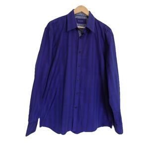 Zagiri mens button front shirt long sleeve size XL